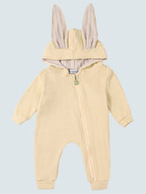 Load image into Gallery viewer, Baby Bouncing Bunny Ear Hooded Onesie