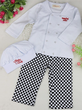 Load image into Gallery viewer, Baby Chef's Uniform with Chef Hat Halloween Set