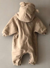 Load image into Gallery viewer, Baby Beary Cute Cuddly Romper Onesie With Drawstring Hoodie Pink