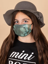 Load image into Gallery viewer, Adults and Kids Snake Print Reusable/Washable Face Masks with Filter