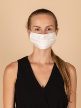 Load image into Gallery viewer, Adults and Kids White Reusable/Washable Face Masks with Filter