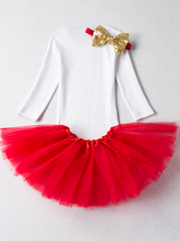Load image into Gallery viewer, Baby white onesie with Ït&#39;s My 1st Birthday&quot; graphic print,&nbsp;the tutu skirt has a sequin bow. Comes with a matching sequin headband.
