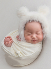 Load image into Gallery viewer, Baby Little Swaddle Wrap and Cap Set

