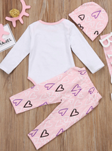 Load image into Gallery viewer, Baby &#39;My Heart Belongs To Daddy&#39; Long Sleeve Onesie and Legging Set
