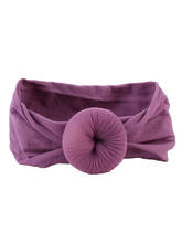 Load image into Gallery viewer, Baby Turban Headband purple
