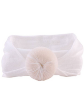 Load image into Gallery viewer, Baby Turban Headband white
