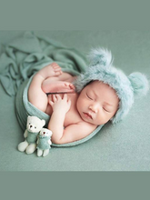 Load image into Gallery viewer, Baby Little Swaddle Wrap and Cap Set
