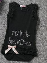 Load image into Gallery viewer, Baby &quot;Little Black Dress&quot; Onesie
