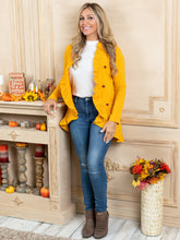 Load image into Gallery viewer, Mommy and Me Ruffled Faux Button Blazer Style Cardigan
