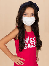 Load image into Gallery viewer, Adults and Kids White Reusable/Washable Face Masks with Filter
