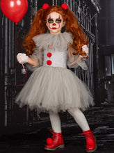Load image into Gallery viewer, Girls IT Movie Inspired Pennywise Scary Clown Halloween Costume
