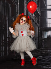 Load image into Gallery viewer, Girls IT Movie Inspired Pennywise Scary Clown Halloween Costume
