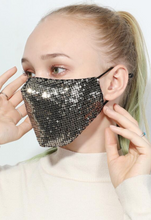 Load image into Gallery viewer, Adults Adjustable Glitter Sequin Reusable/Washable Face Masks

