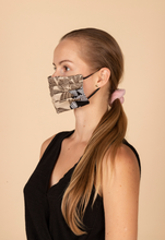 Load image into Gallery viewer, Adults and Kids Striped Flower Reusable/Washable Face Masks with Filter
