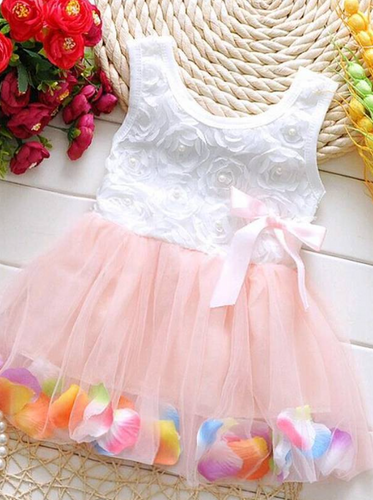 Baby Flower Petals Tutu Dress