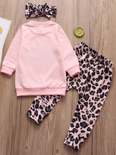 Load image into Gallery viewer, Baby &#39;Daddy Says No Dating&#39; Long Sleeve Sweatshirt, Legging, And Headband Set

