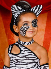 Load image into Gallery viewer, Girls Sassy Zebra Halloween Costume Dress - Girls Halloween Costume
