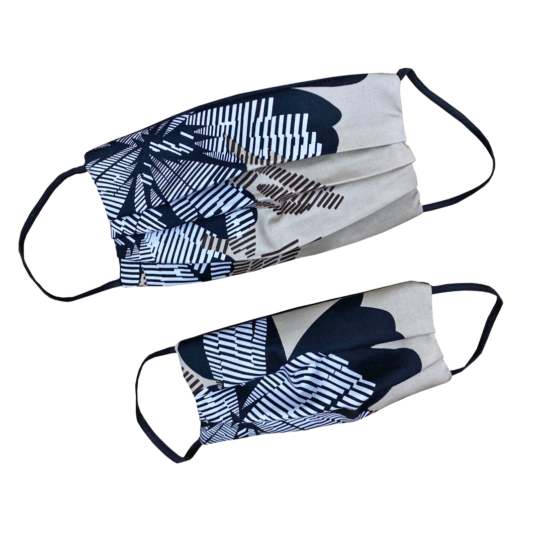 Adults and Kids Striped Flower Reusable/Washable Face Masks with Filter