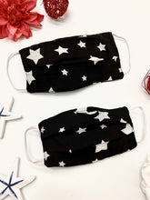 Load image into Gallery viewer, Adults and Kids Star Print Reusable/Washable Face Masks with Filter
