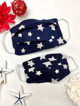 Load image into Gallery viewer, Adults and Kids Star Print Reusable/Washable Face Masks with Filter
