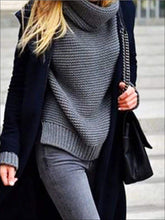 Load image into Gallery viewer, Womens Winter Knit Pullover Sweater - Womens Fall Sweaters
