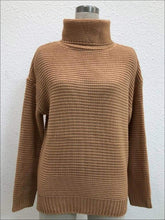 Load image into Gallery viewer, Womens Winter Knit Pullover Sweater - Brown / S - Womens Fall Sweaters
