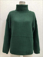 Load image into Gallery viewer, Womens Winter Knit Pullover Sweater - Green / S - Womens Fall Sweaters
